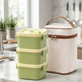 Multi-Layer Large 304 Steel Insulated Microwave Lunch Box