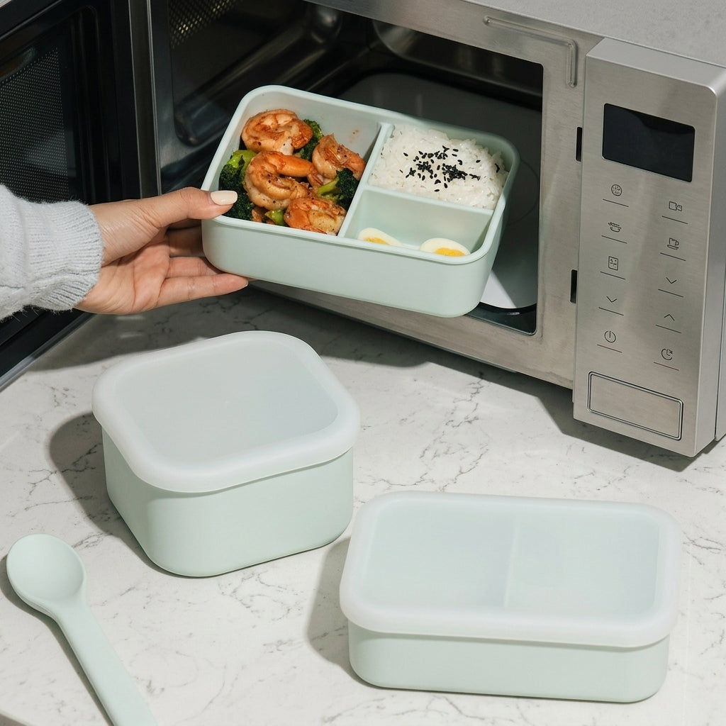 Silicone Sealed Travel Insulated Microwave Safe Lunch Box